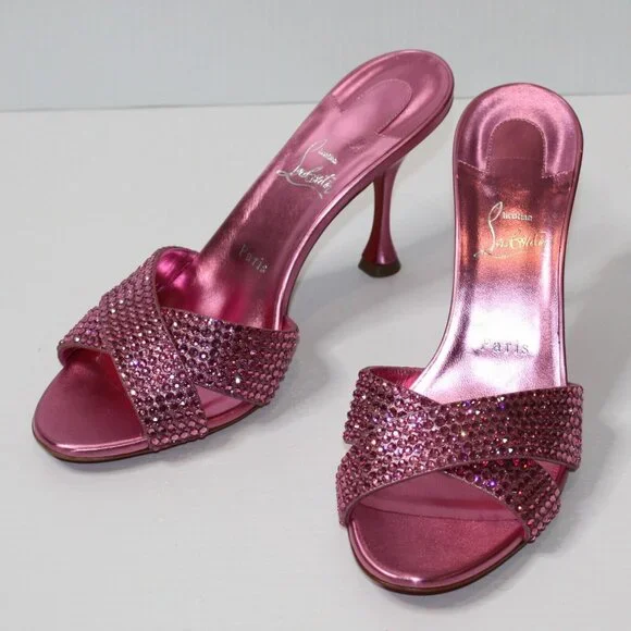 Christian Louboutin Mariza Is Back Slide Sandals Shoes EU 41 / US 11 MSRP $1495 - Picture 3 of 7